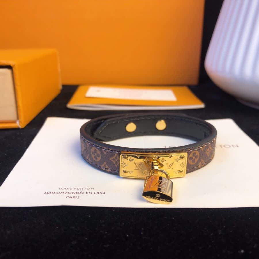 Louis Vuitton Monogram Lock Bracelet